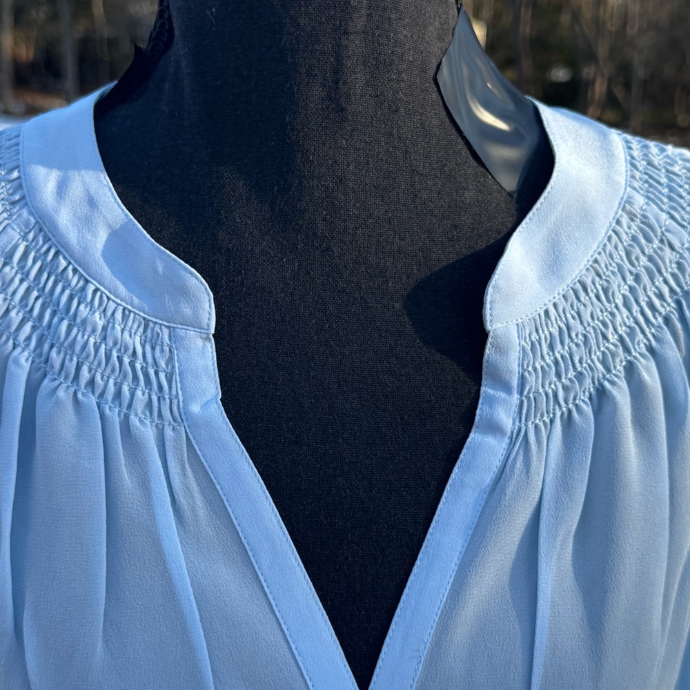 Lilly Pulitzer New Elsa Sky Blue Blouse Size Large - Picture 5 of 10